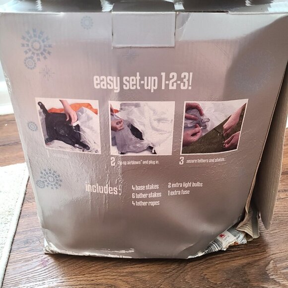 RARE Vintage Trim a Home Santa's Elf Archway Christmas Inflatable NIB 9 FT Tall - Picture 6 of 9